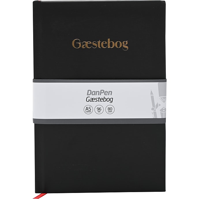 Danpen gæstebog - sort