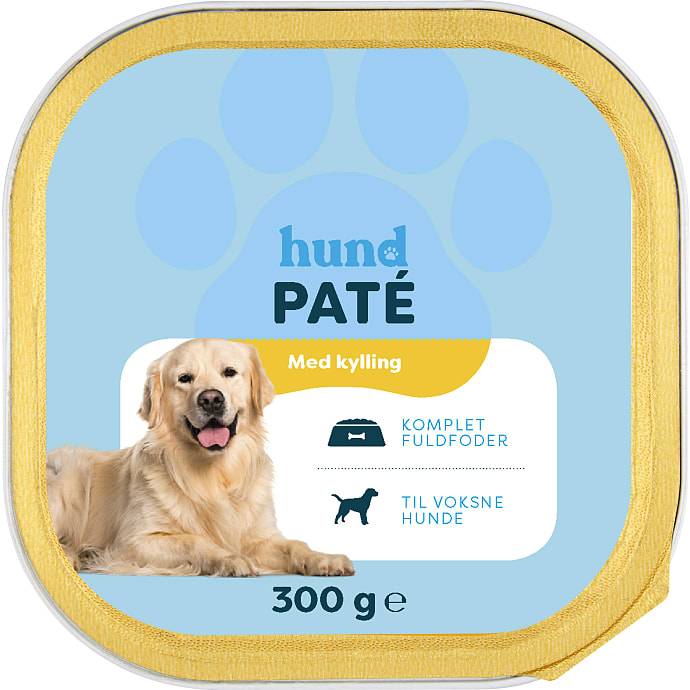 Hund Hundepaté med kylling 300 g