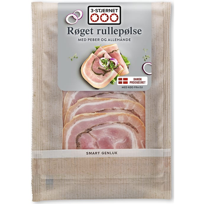 Røget rullepølse i skiver