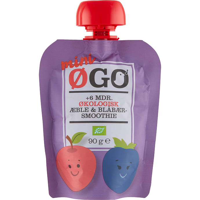 ØGO Smoothie æble og blåbær øko 90 g