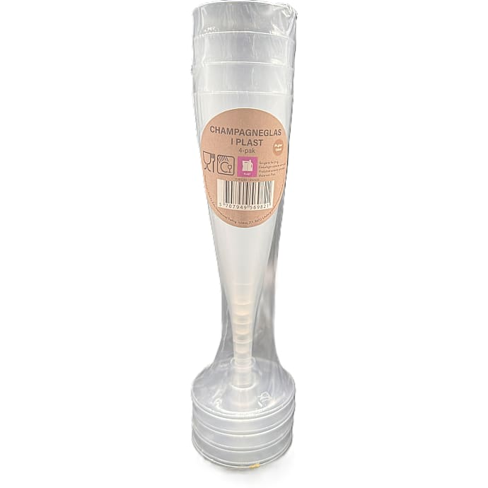 Champagneglas Genanvendelige