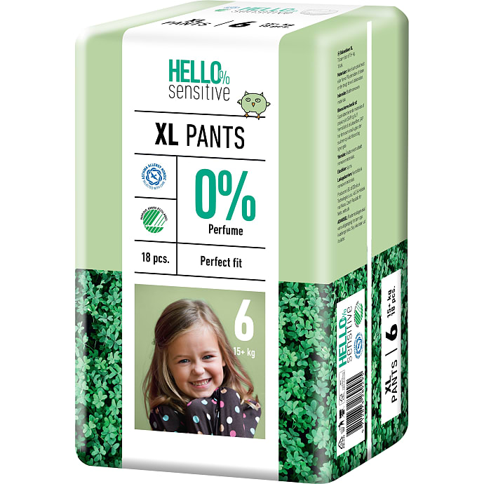 Hello Sensitive Blebukser Str. 6 15+ kg 18 stk
