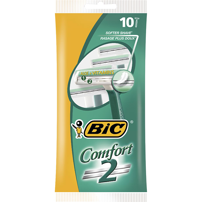 Bic Engangsskrabere 2-blads 10 stk
