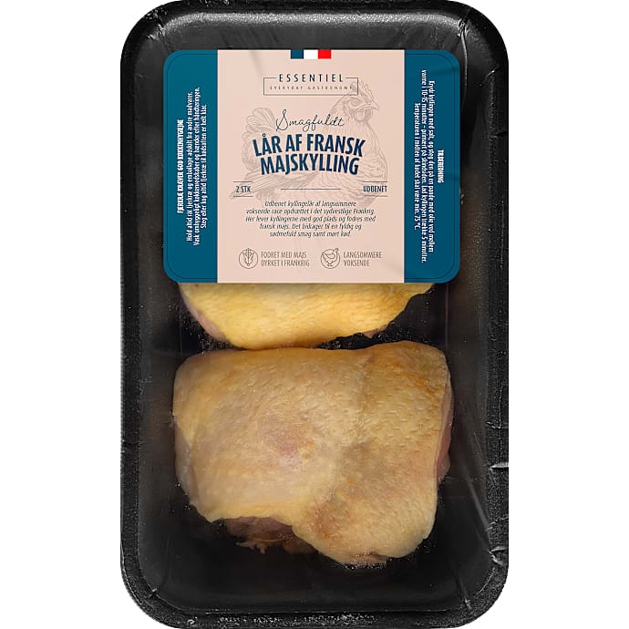 Essentiel Kyllingelår Udbenet Med Skind 340 g