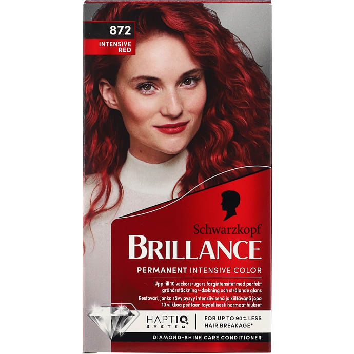 Permanent hårfarve 872 Intense Red m. serum