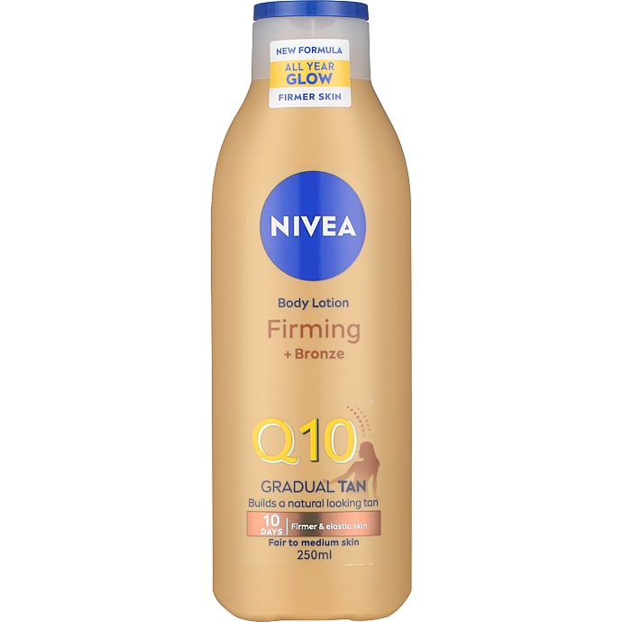 Nivea Bodylotion Q10 og selvbruner