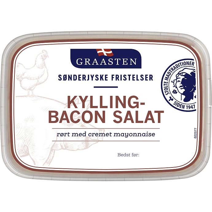 Kyllinge- og baconsalat