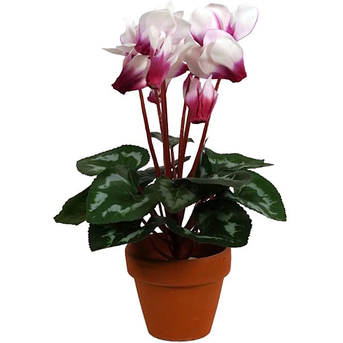 Kunstige blomster - Cyclamen hvid
