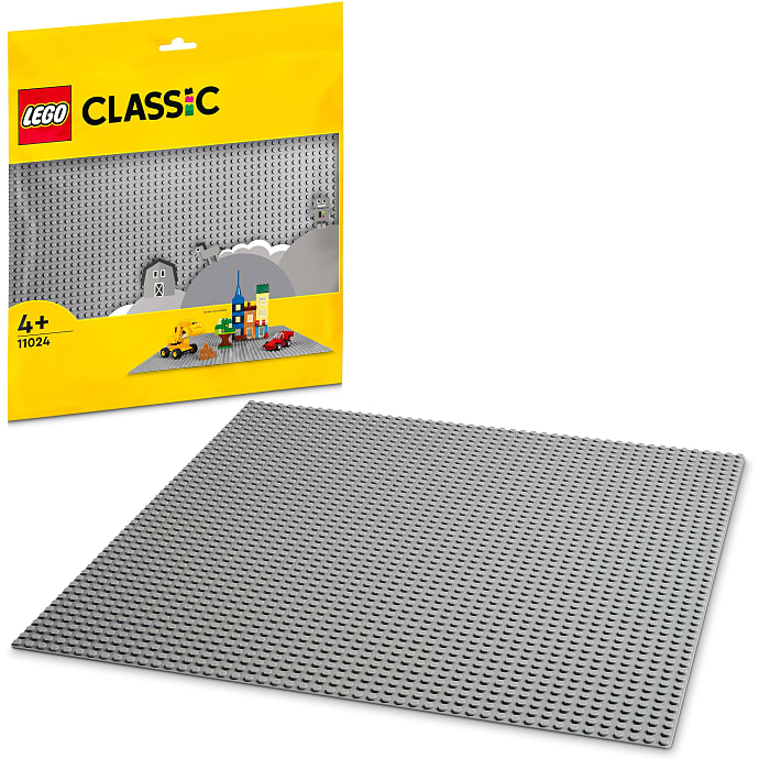 LEGO Classic grå byggeplade 11024