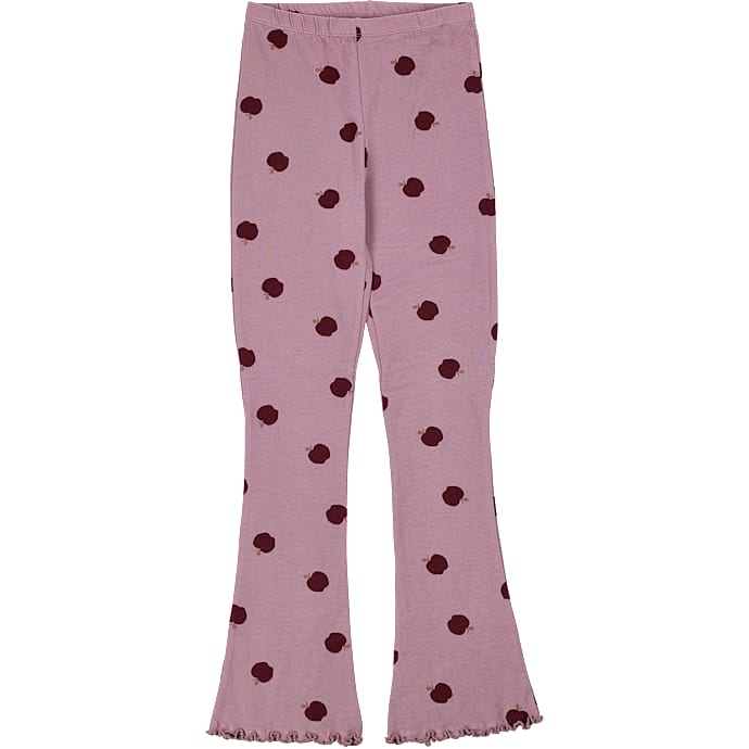 VRS børne leggings med svaj forneden str. 146 - lilla