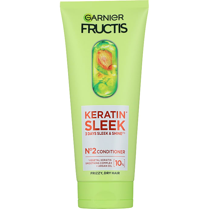 Keratin Sleek balsam m. keratin og arganolie kruset og tørt hår
