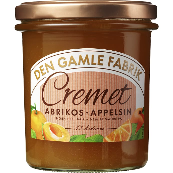 Den Gamle Fabrik Cremet Abrikos- og Appelsinmarmelade 350 g