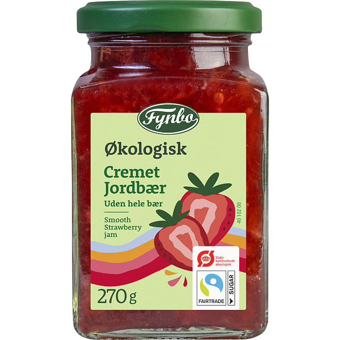 Fynbo Cremet jordbærmarmelade øko