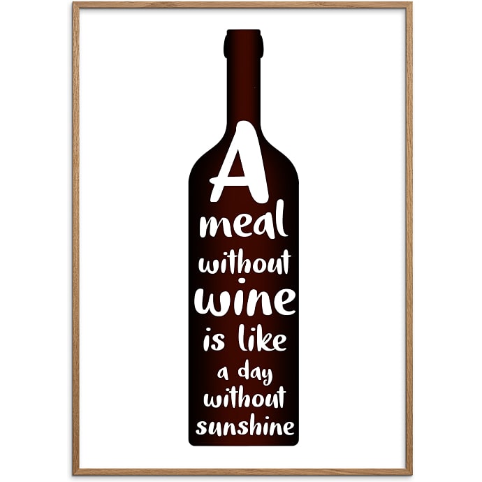 Citatplakat A day without sunshine 30x40