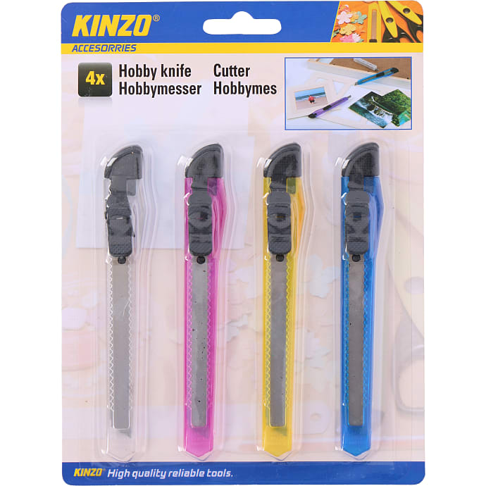 Kinzo hobbyknivsæt 4 dele