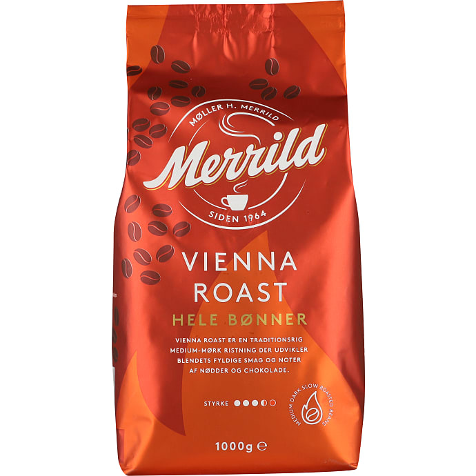 Merrild Vienna Roast hele bønner 1 kg