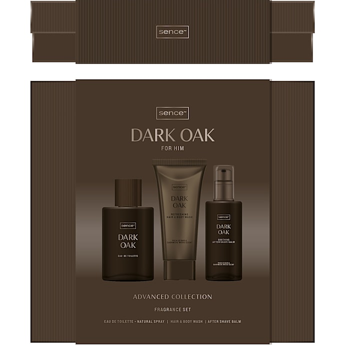 Dark Oak gaveæske m. Eau de Toilette, body wash og aftershave