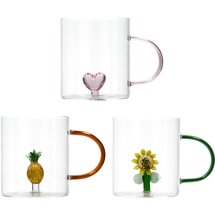 DAY kop borosilikat glas – flere varianter – assorteret