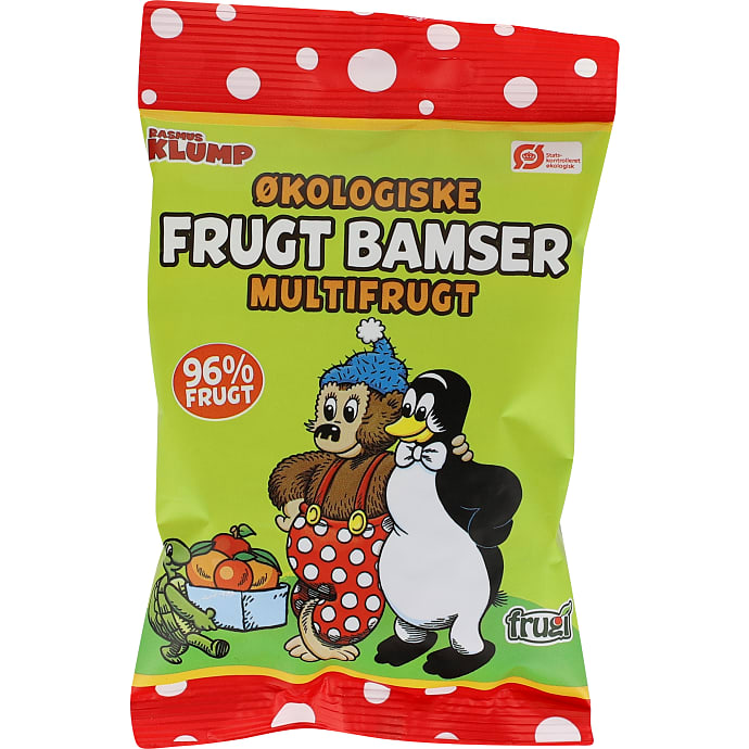 Frugtsnacks m. flere frugter øko