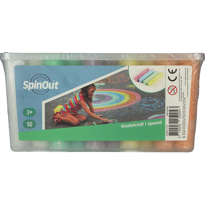SpinOut Gadekridt i Spand