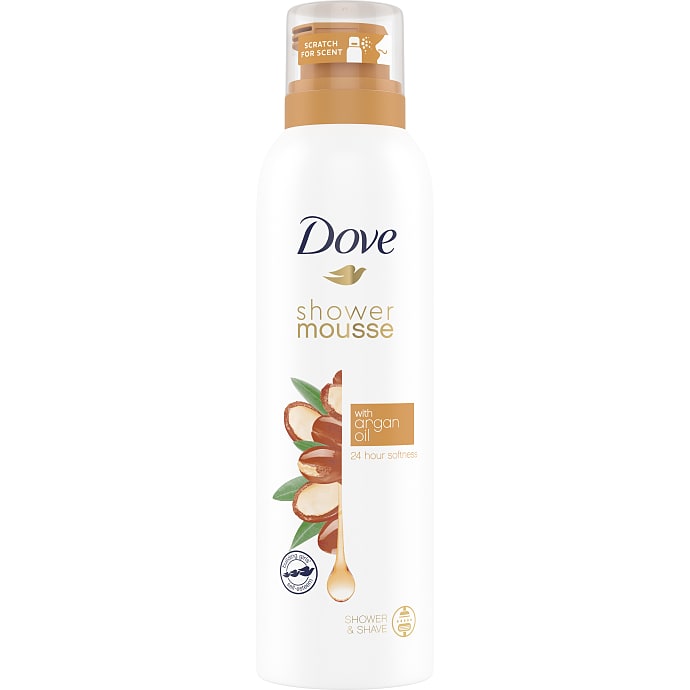 Dove Shower Mousse med Arganolie