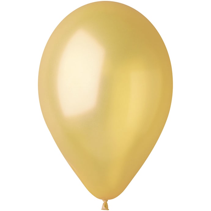 Latexballoner 26 cm metallic guldfarvet