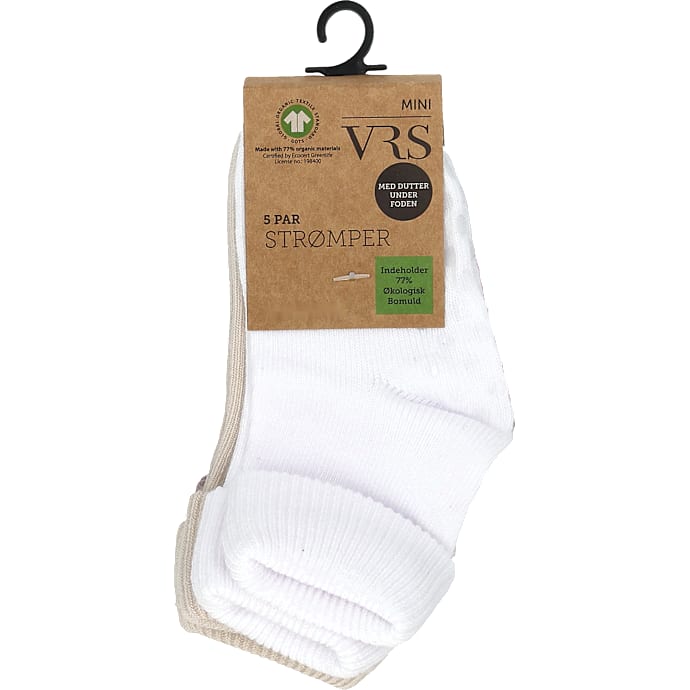 VRS 5-pak baby strømper str. 14-16 - multifarvet