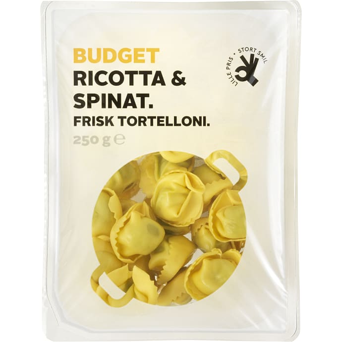 Budget Tortelloni m. Ricotta og Spinat