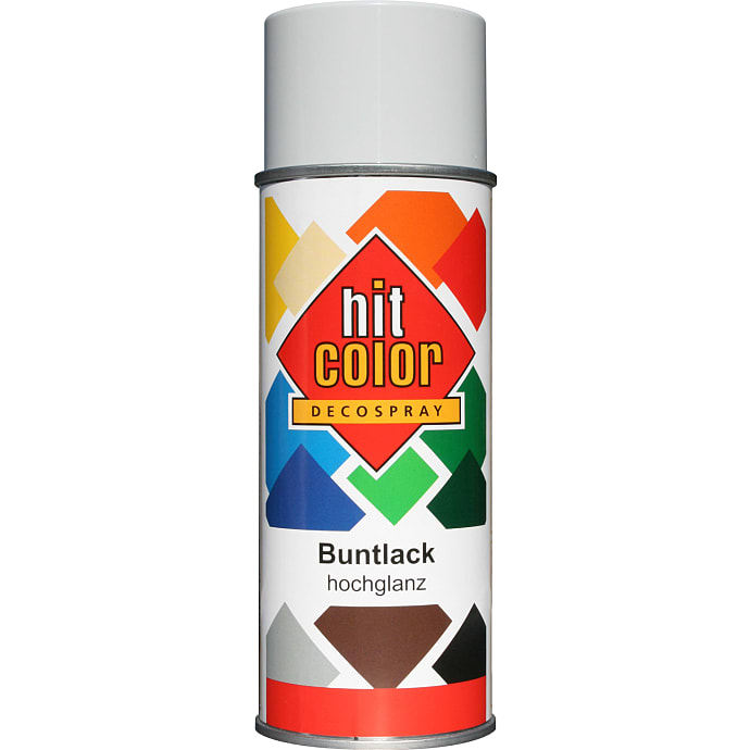 Hit Color spraymaling satin 0,4 liter - lysegrå