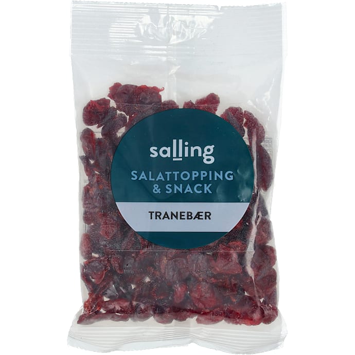 Tørrede tranebær – produktbillede