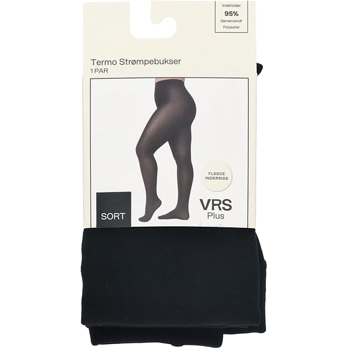 VRS Dame Termostrømpebukser Str. 42-46 Sort
