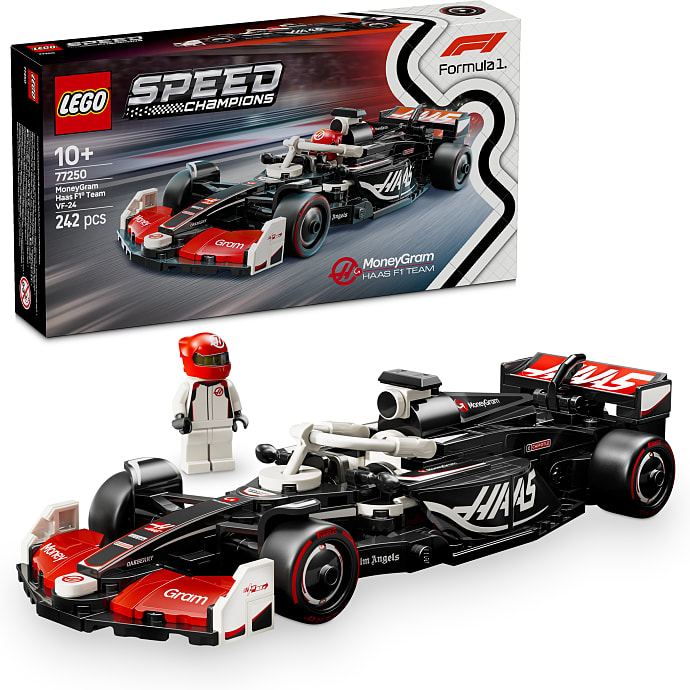 LEGO Speed Champions MoneyGram Haas F1 Team VF-24-racerbil 77250