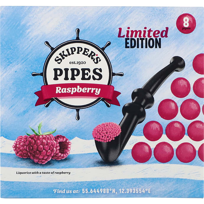 Skipper's Pipes hindbærsmag 136 g