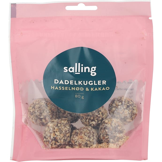 Dadelkugler m. hasselnød
