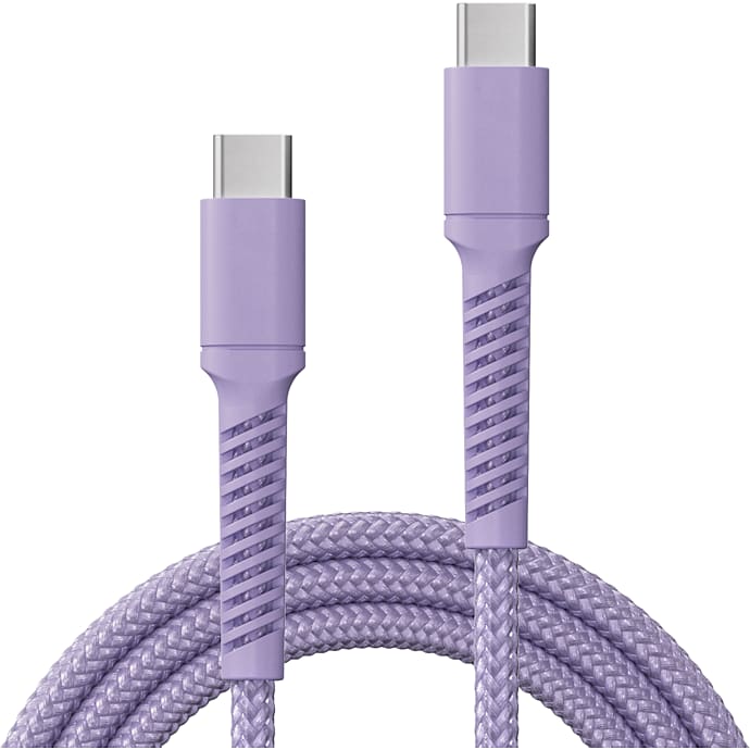 X2O Longlife 100W USB-C/C-kabel Lavendel
