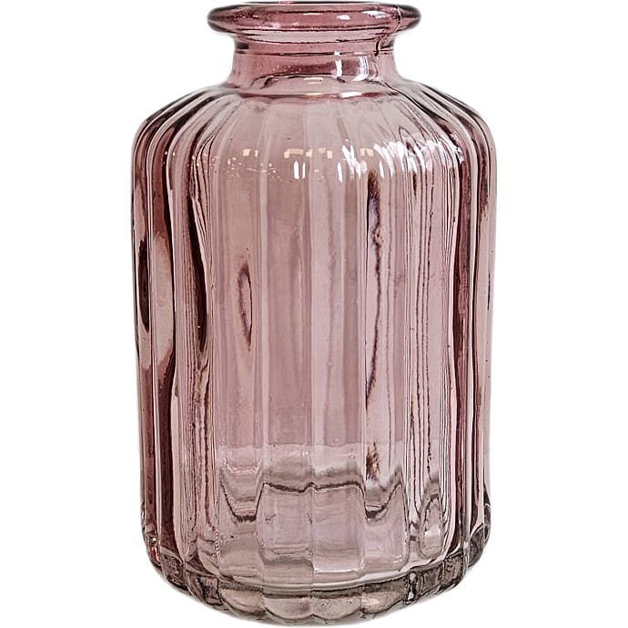 Glasvase H:10 cm Rosa