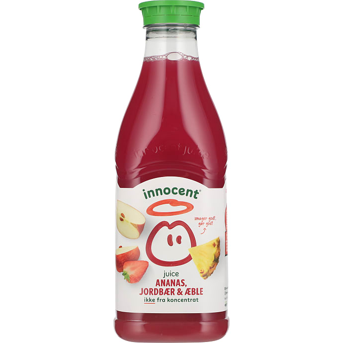 Juice m. ananas, jordbær og æble