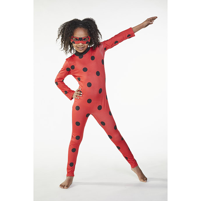 Ladybug mariehøne kostume - str. 5-6 år