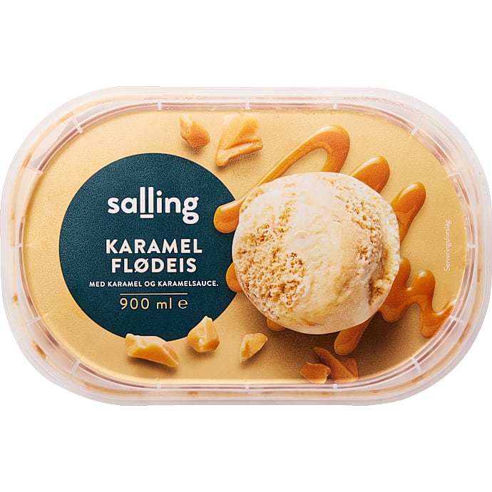 Salling Flødeis m. karamel