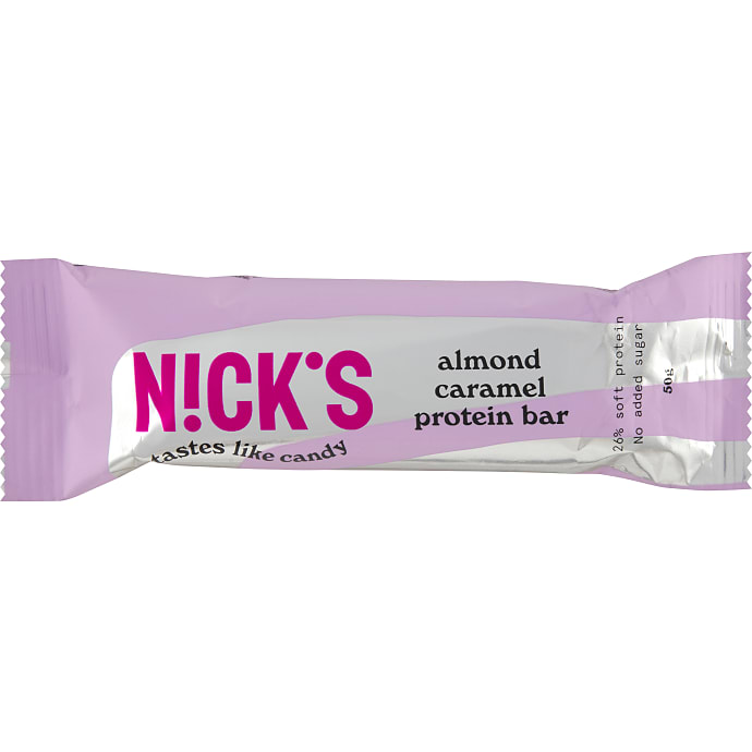Nick's Proteinbar mandel og karamel