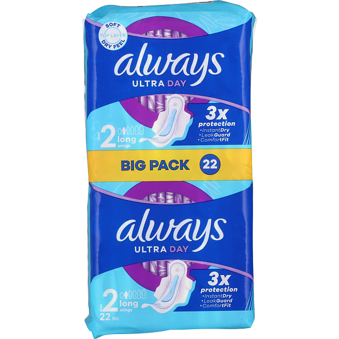 Always Ultra Long 2 Vp 22 stk