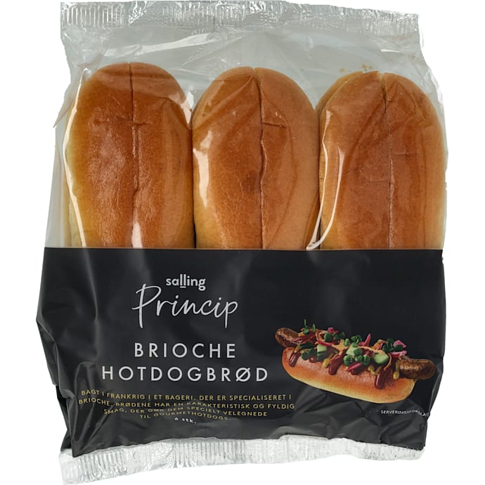 Brioche hotdogbrød