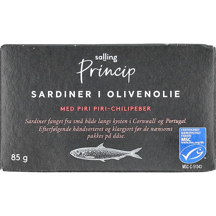Sardiner i olivenolie m. piri piri