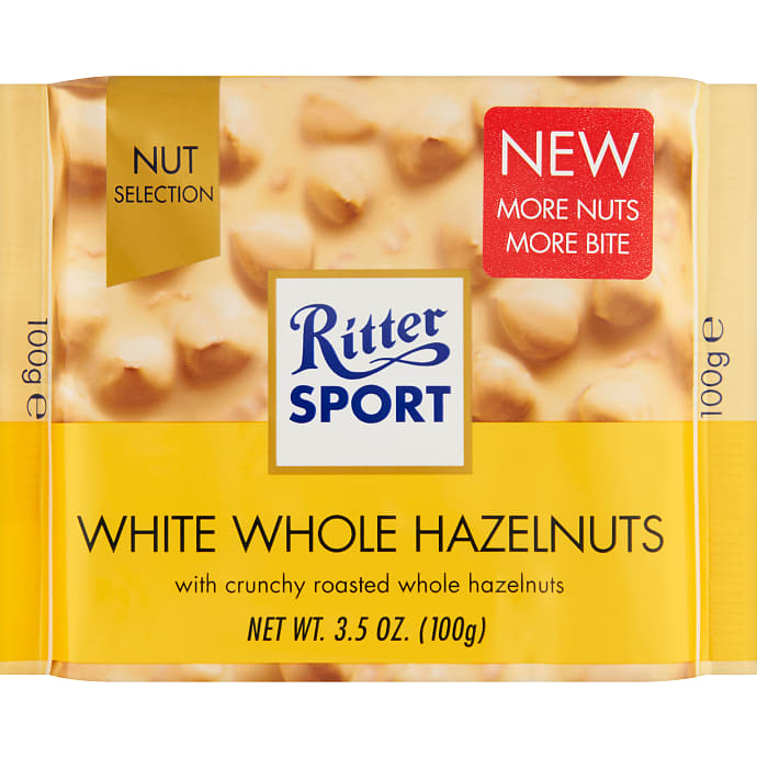 Ritter Sport Hvid chokolade m. hasselnødder