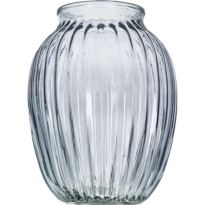 Vase H20 cm blå