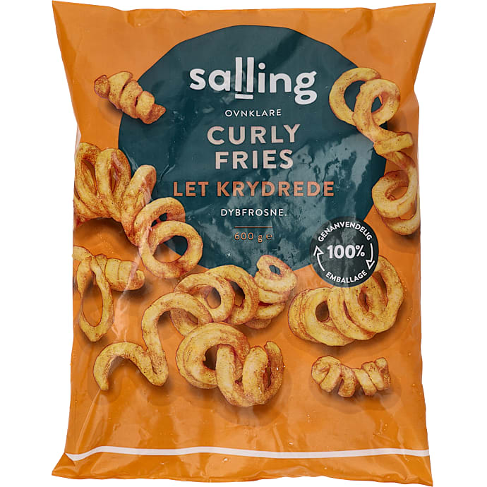 Salling Curly Fries krydret