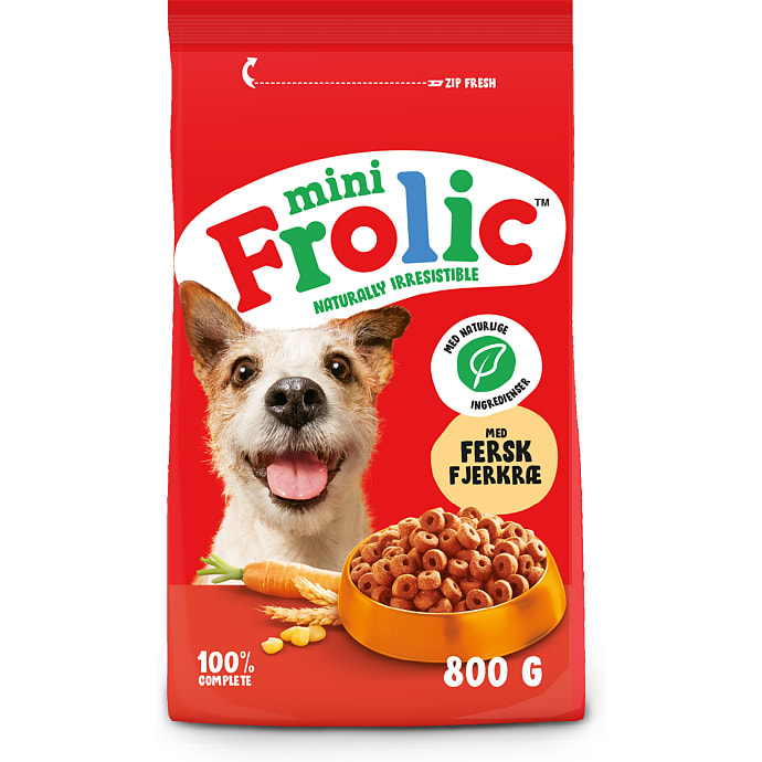 Frolic, Tørfoder m. fjerkræ og gulerødder
