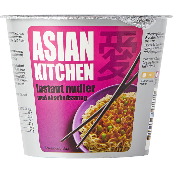 Asian Kitchen Instant Nudler Oksekød 75 g