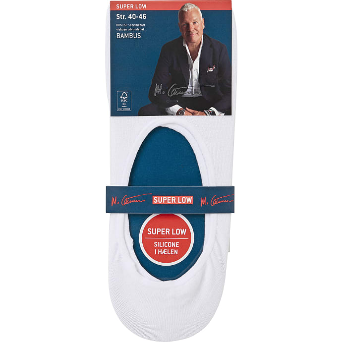 Mads Christensen herre footies str. onesize - hvid