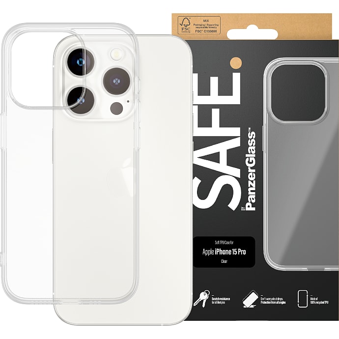 PanzerGlass iPhone 15 Pro cover transparent